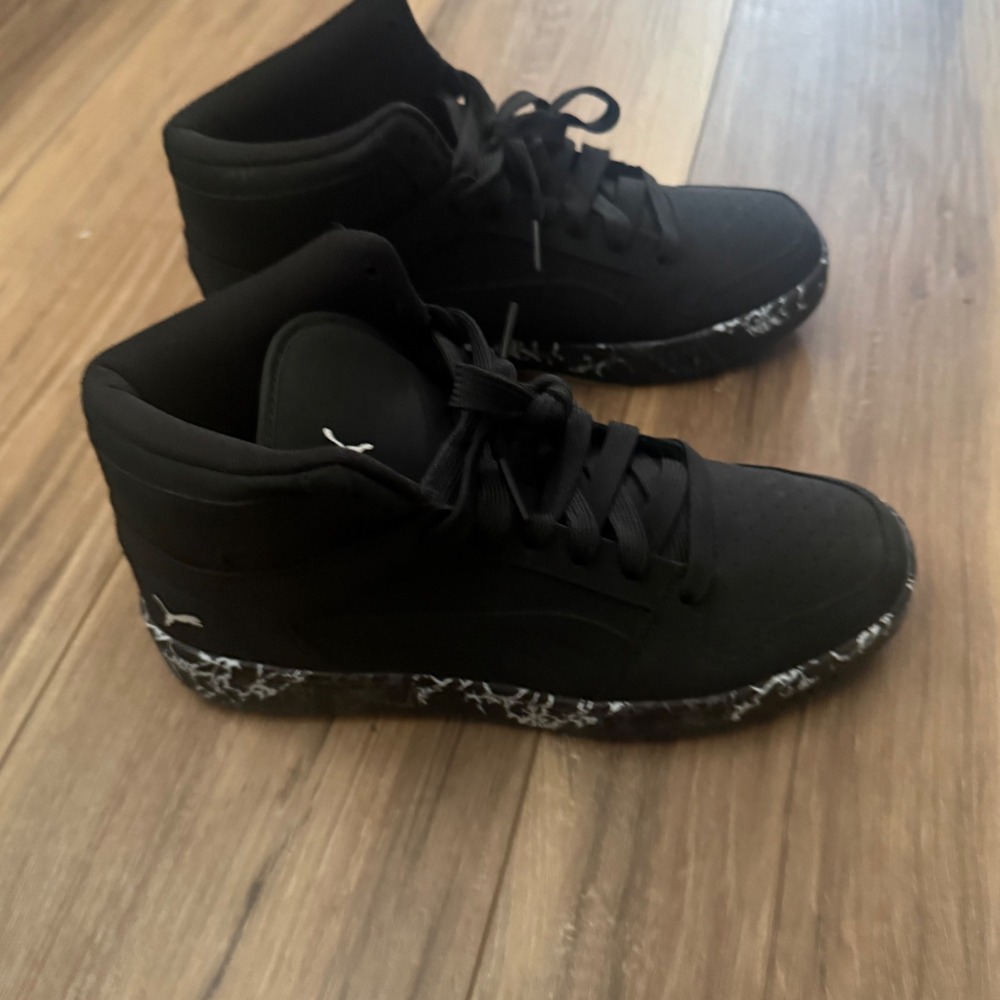 Puma Rebound V6 Marble Mid Black White Sneakers 395114-01 Kids Size 7Y - Picture 9 of 9